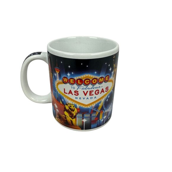 Las Vegas Skyline Souvenir Mug 11oz ABC Stores Microwave & Dishwasher Safe - Picture 1 of 4